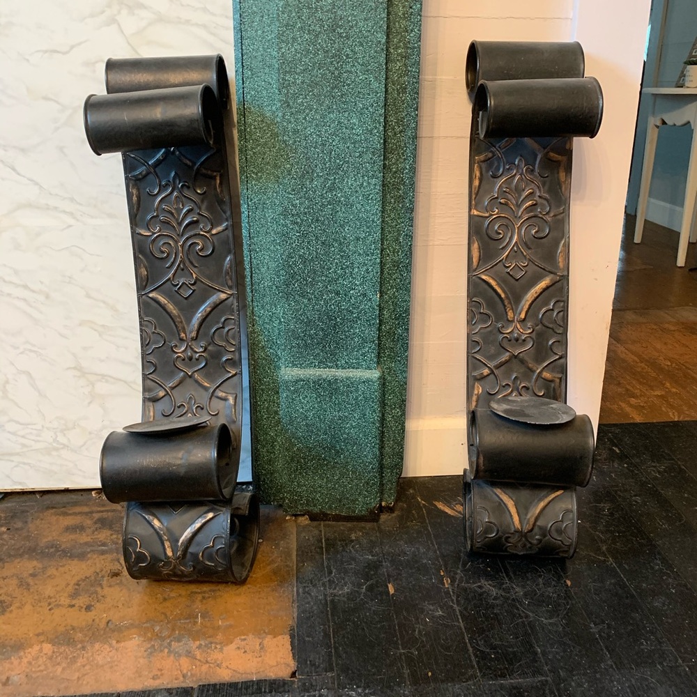 Wall mounted candle holders